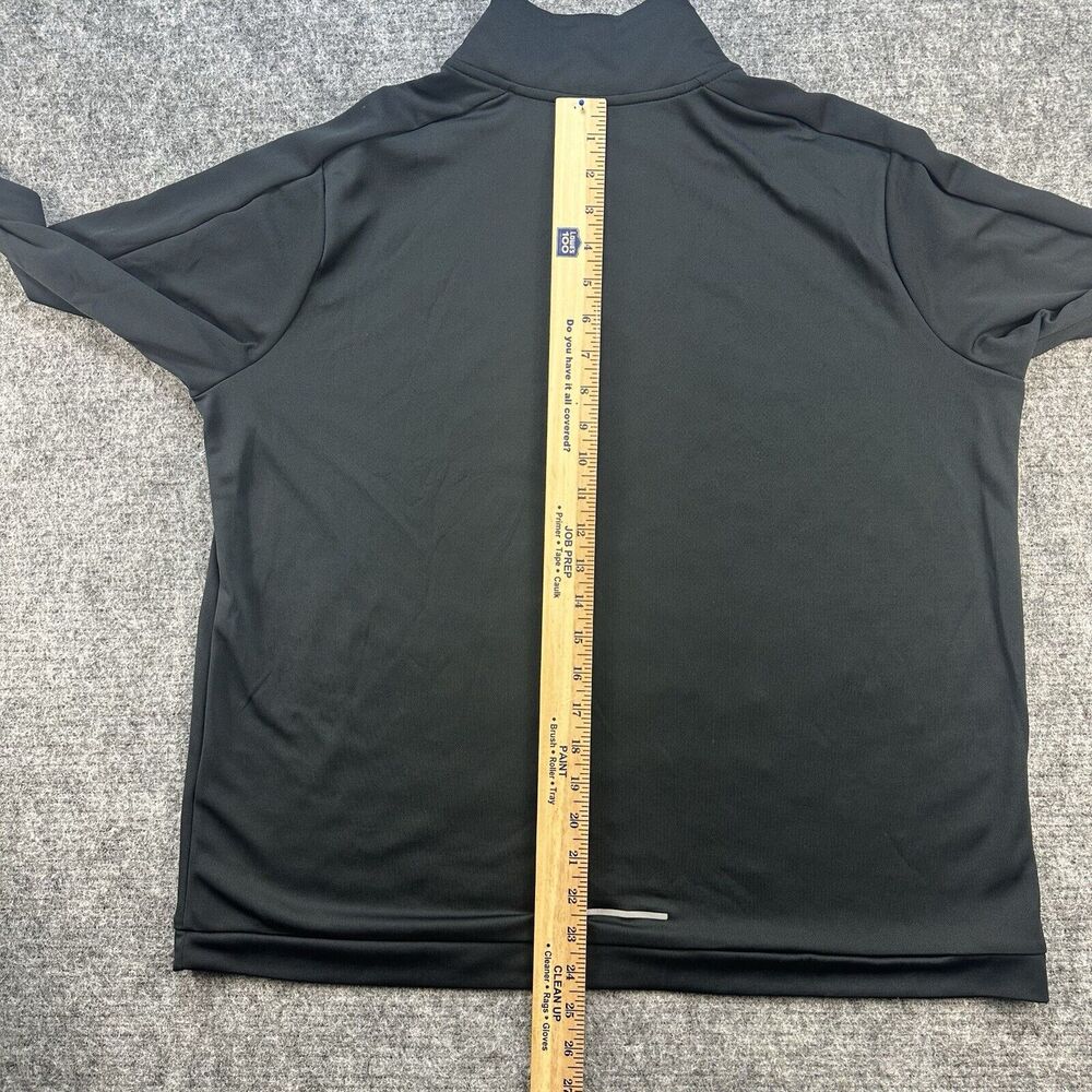Nike Running Top Men Black Extra Large Long Sleeve Reflective Quarter Zip DriFit - Picture 12 of 14
